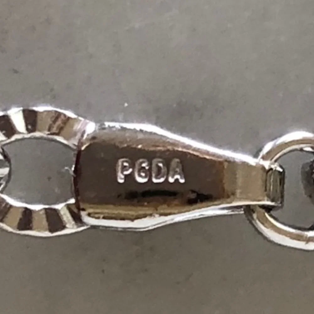PIERCING PAGODA Italian Silver Bracelet Heart Keyhole Rhinestone Charm